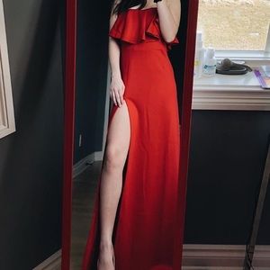 Red prom dress! Super cute!